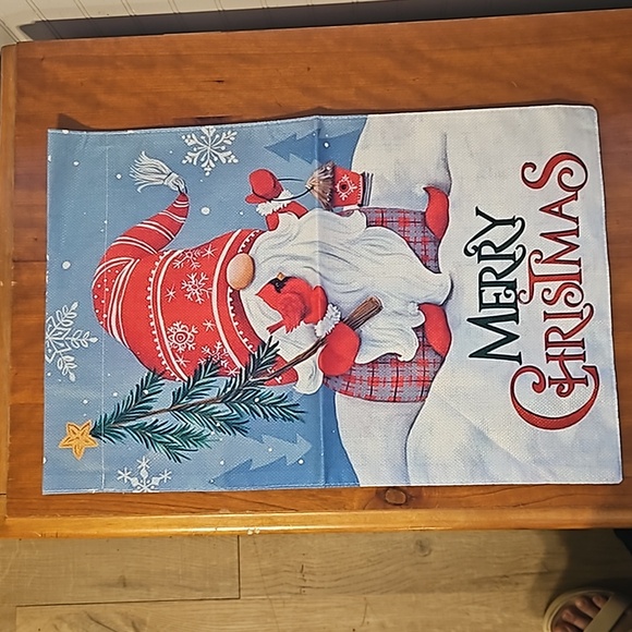 Other - Garden Flag, Christmas, gnome and cardinal